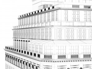 Saks 5th Ave New York building 3D Model