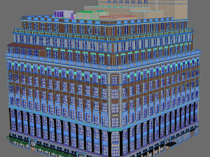 Saks 5th Ave New York building 3D Model
