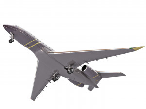 Bombardier Global 8000 aircraft Model 3D