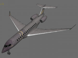 Bombardier Global 8000 aircraft Model 3D