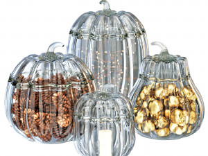 Glass pumpkins 3Dモデル