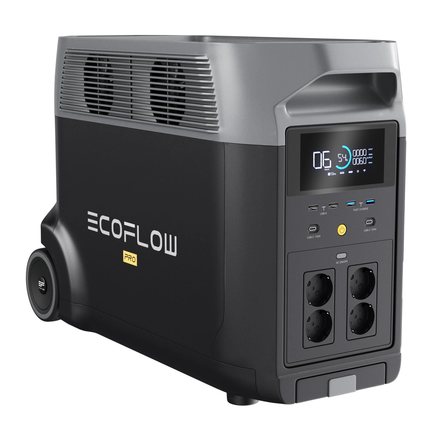 Charging station EcoFlow Delta Pro 3D Model .c4d .max .obj .3ds .fbx .stl .blend 