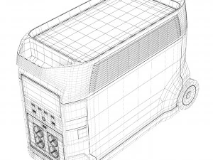 Charging station EcoFlow Delta Pro 3D Model