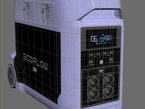 Charging station EcoFlow Delta Pro Modelo 3D
