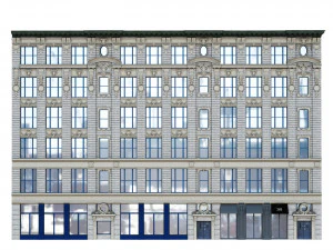 建物のファサード 285 West Broadway NY 3Dモデル