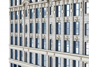 Building facade 285 West Broadway NY 3Dモデル