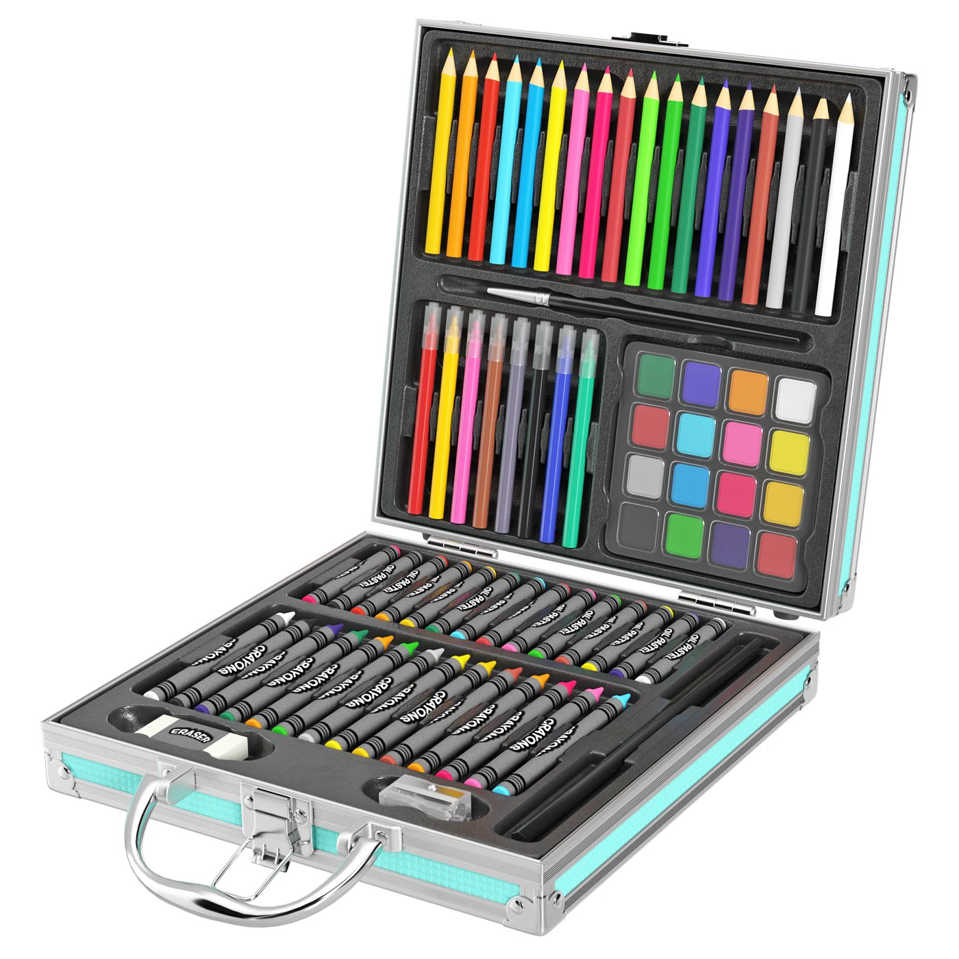 Artists Suitcase Gift Set 3D Model .c4d .max .obj .3ds .fbx .stl .blend
