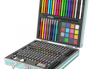 Artists Suitcase Gift Set 3D Model