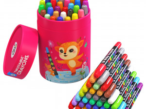 젤 크레용 36개 세트 3D 모델