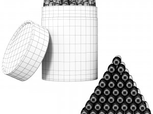 젤 크레용 36개 세트 3D 모델