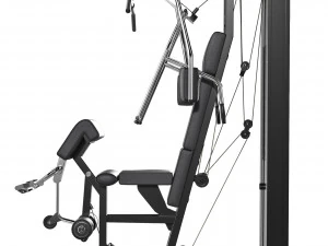 Unica Technogym exercise machine 3D Model