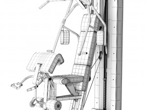 Unica Technogym exercise machine 3D Model
