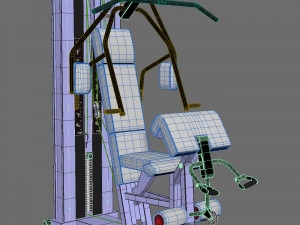 Unica Technogym exercise machine 3D Model