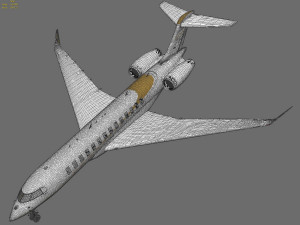 Bombardier Global 7500 aircraft 3D Modell
