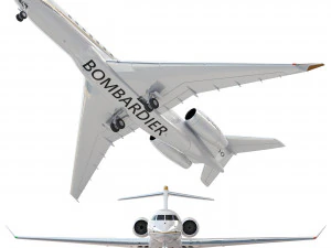Bombardier Global 7500 aircraft 3D Model