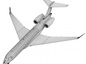 Bombardier Global 7500 aircraft 3D Model
