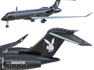 Playboy Big Bunny airplane 3D Модель