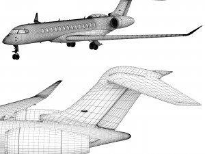 Playboy Big Bunny airplane 3D Model
