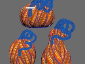 Glass pumpkins 3D Model
