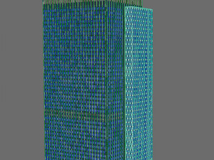 Building 100 Worth St New York Modello 3D