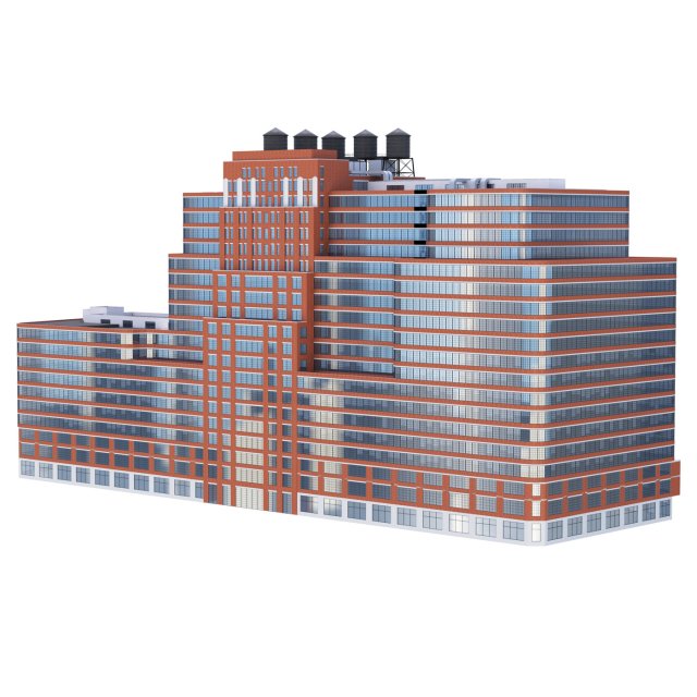 Starrett Lehigh New York Building 3D Model .c4d .max .obj .3ds .fbx .stl .blend