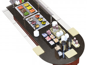 Salad bar 3D-Modell
