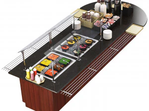 Salad bar 3D Model