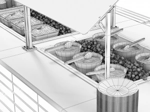 Salad bar 3D Model