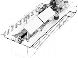 Salad bar 3D Model