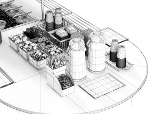 Salad bar 3D Model