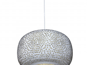 Pepper 1 Light Round Pendant Light Model 3D