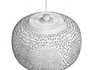Pepper 1 Light Round Pendant Light Model 3D