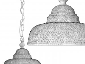 Lowell by Currey Company Pendant Light 3D 모델