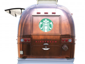 Starbucks Coffee trailer Dubai 3D Model