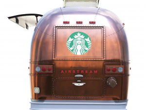 Starbucks Coffee trailer Dubai 3D Model