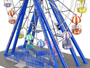Ferris Wheel Kissimmee Old Town 3D Model