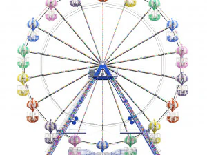 Ferris Wheel Kissimmee Old Town 3D Model