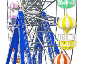 Ferris Wheel Kissimmee Old Town 3D Model