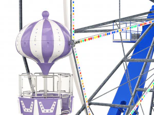 Ferris Wheel Kissimmee Old Town 3D Model