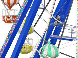 Ferris Wheel Kissimmee Old Town 3D Model