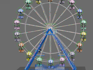 Ferris Wheel Kissimmee Old Town 3D Model
