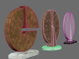 Decor Brass Disc CurreyCo 3D Model