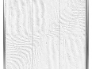 Ebony Half Swirl Wall Decor Modelo 3D