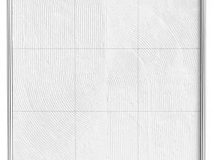 Ebony Half Swirl Wall Decor 3D Model