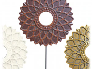 Anillo grande de m&aacute;rmol Decor Lea Modelo 3D