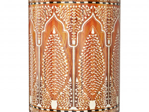 Colonial inlay barrel side table stool 3D 모델