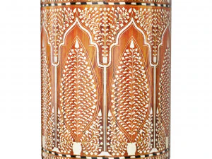 Colonial inlay barrel side table stool 3D Model