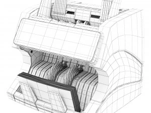 Banknote counter Docash 3200 HD 3D Model