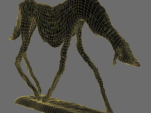 Dog of the Moon sculpture 3D Model
