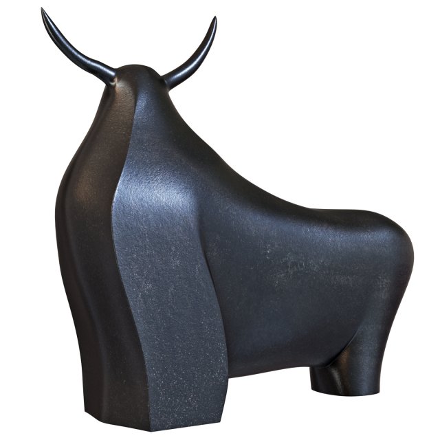 Sculpture Bull Ferdinand Modèle 3D .c4d .max .obj .3ds .fbx .stl .blend 